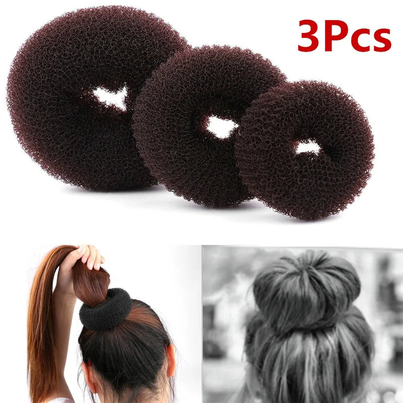 Women Lady Donut Hair Ring